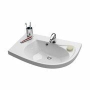 Umywalka konglomeratowa ROSA COMFORT Lewa wisząca, meblowa, biała [PRODUKT NOWY] RAVAK