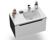 Szafka łazienkowa pod umywalkę lub blat SD CLASSIC 800 Lewa, jednoszufladowa, biała/espresso [PRODUKT NOWY] RAVAK
