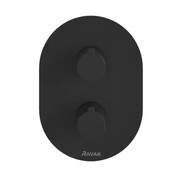 Bateria podtynkowa, termostatyczna CHROME CR 063.20 z przełącznikiem, czarna [PRODUKT NOWY] RAVAK
