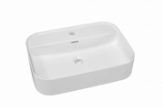 Umywalka ceramiczna CERAMIC R Slim 550 z półką, nablatowa, biała [PRODUKT NOWY] RAVAK