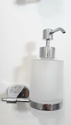 Dozownik na mydło w płynie, szklany CHROME CR 230.00 (produkt poekspozycyjny nr 35)