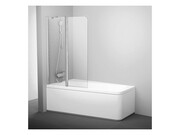 Parawan nawannowy 10CVS2-100 L bright alu, szkło Transparent [PRODUKT KLASA III] RAVAK