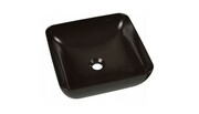 Umywalka ceramiczna Uni 380 S nablatowa , czarny połysk [PRODUKT NOWY] RAVAK