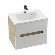 Szafka łazienkowa pod umywalkę lub blat SD CLASSIC II 700 dwuszufladowa, biała/latte [PRODUKT NOWY]