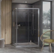 Zestaw: Kabina 10AP4-120/90 + Brodzik ASYMETRIC PRO-120x90 Prawy [PRODUKT POEKSPOZYCYJNY] RAVAK