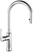 Bateria kuchenna, stojąca z wysuwaną wylewką KM 017.00 384 mm, chrom [PRODUKT KLASA II] RAVAK