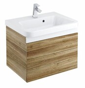 Szafka łazienkowa pod umywalkę SD 10° 550 jednoszufladowa, ciemny orzech [PRODUKT NOWY] RAVAK