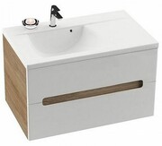 Szafka łazienkowa pod umywalkę SD 800 P CLASSIC II biała/cappuccino [PRODUKT NOWY] RAVAK