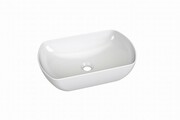 Umywalka ceramiczna SPLIT OVAL 500 nablatowa, biała [PRODUKT NOWY] RAVAK
