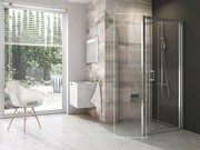 Ścianka prysznicowa BLPSZ-90 bright alu, szkło Transparent do łączenia z drzwiami BLDZ2 [PRODUKT KLASA II] RAVAK