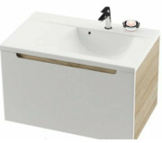 Szafka łazienkowa pod umywalkę SD 800 CLASSIC Lewa, jednoszufladowa, biała/latte [PRODUKT NOWY] RAVAK