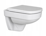 Miska WC wisząca bezkołnierzowa Mero RimOff + twarda deska wolnoopadająca [PRODUKT NOWY] RAVAK