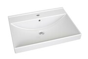 Umywalka ceramiczna VENA 750 wpuszczana w blat, przyścienna, biała [PRODUKT NOWY] RAVAK