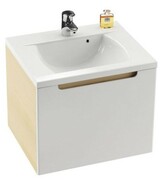 Szafka łazienkowa pod blat SD CLASSIC 600 jednoszufladowa, biała/brzoza [PRODUKT NOWY] RAVAK