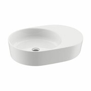Umywalka konglomeratowa MOON 2S nablatowa, biała [PRODUKT KLASA II] RAVAK