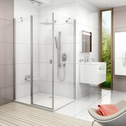 Ścianka prysznicowa CPS-90 satyna Transparent (produkt poekspozycyjny) RAVAK