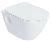 Miska WC wisząca bezkołnierzowa ENDO RimOff + deska wolnoopadająca, biała [PRODUKT NOWY] RAVAK