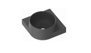 Umywalka ceramiczna YARD 280 C bez otworu, do montażu na konsoli lub blacie, antracyt [PRODUKT NOWY] RAVAK