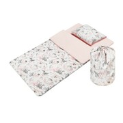 Śpiwór dla dzieci do spania Flowers Różowy - Bawełna