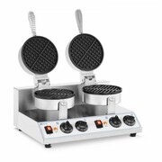 Gofrownica - podwójna - Royal Catering - okrągła - 2600 W ROYAL CATERING 10012036 RC-WMD01