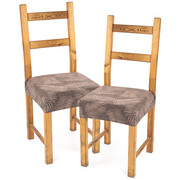 4Home Elastyczny pokrowiec na siedzisko na krzesło Comfort Plus Feather, 40 - 50 cm, komplet 2 szt. 4Home
