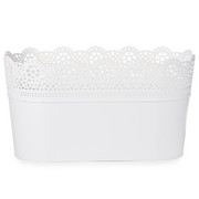 Prosperplast Doniczka ażurowa Lace, biały 4HOME