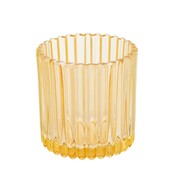 Altom Szklany świecznik na świeczkę Tealight, śr. 8,5 cm, żółty Altom