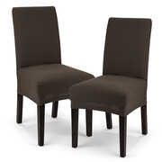 4Home Multielastyczny pokrowiec na krzesło Comfort, brązowy, 40 - 50 cm, zestaw 2 szt. 4Home