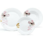 Arôme Home 18-częściowy zestaw obiadowy Irys, ekstra biały Arôme