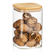 4Home Szklany pojemnik do żywności z wiekiem Bamboo, 950 ml, 950 ml 4Home