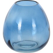Wazon szklany Adda, niebieski, 11 x 10,5 cm 698073
