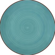 Lamart LT9088 ceramiczny talerz deserowy Happy, śr. 19 cm, niebieski Lamart