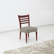 Pokrowiec elastyczny na siedzisko krzesła Denia jasnoszary, 45 x 45 cm, zestaw 2 szt. 4HOME