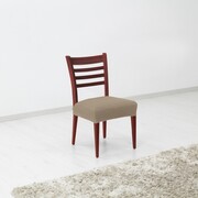 Pokrowiec elastyczny na siedzisko krzesła Denia orzechowy, 45 x 45 cm, zestaw 2 szt. 4HOME