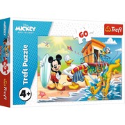 Trefl Puzzle Myszka Miki na plaży, 60 elementów Trefl