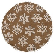 Dywan okrągły Płatek śniegu brązowy, 90 x 90 cm 4HOME