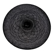 Obrus Mandala czarny, 38 cm 4HOME