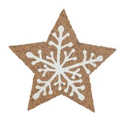 Altom Podkładka korkowa pod kubek Winter star 10 x 10 x 0,3 cm, zestaw 6 szt. Altom