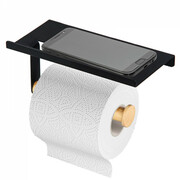 Altom uchwyt na papier toaletowy PHONE, 18 x 10 cm,czarny Altom