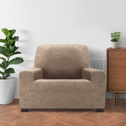 Pokrowiec elastyczny na fotel ESTIVELLA beżowy, 70-110 cm, 70 - 110 cm 4HOME