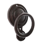 Żeliwna kołatka w kolorze czarnym, 14 x 9,5 cm 4HOME
