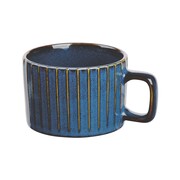 Altom Kubek porcelanowy Reactive Stripes niebieski, 220 ml Altom