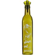 EH Szklana butelka do oliwy z lejkiem, 500 ml, zielony 4HOME