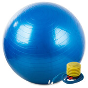 Piłka gimnastyczna 65 cm z pompką, niebieski 4HOME