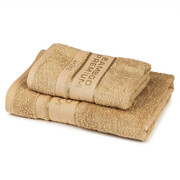 4Home Komplet Bamboo Premium ręczników beżowy , beżowy 4Home