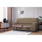 Pokrowiec elastyczny na sofę Denia orzechowy, 180 - 220 cm, 180 - 220 cm 4HOME