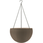 Keter Doniczka wisząca Sphere mocca, śr. 35 cm, brązowy 4HOME