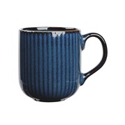 Altom Kubek porcelanowy Reactive Stripes niebieski, 400 ml Altom