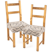 4Home Elastyczny pokrowiec na siedzisko na krzesło Comfort Plus Nature, 40 - 50 cm, komplet 2 szt. 4Home