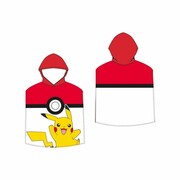 Ponczo dziecięce Pokemon Pokeball i Pikachu, 50 x 115 cm 4HOME